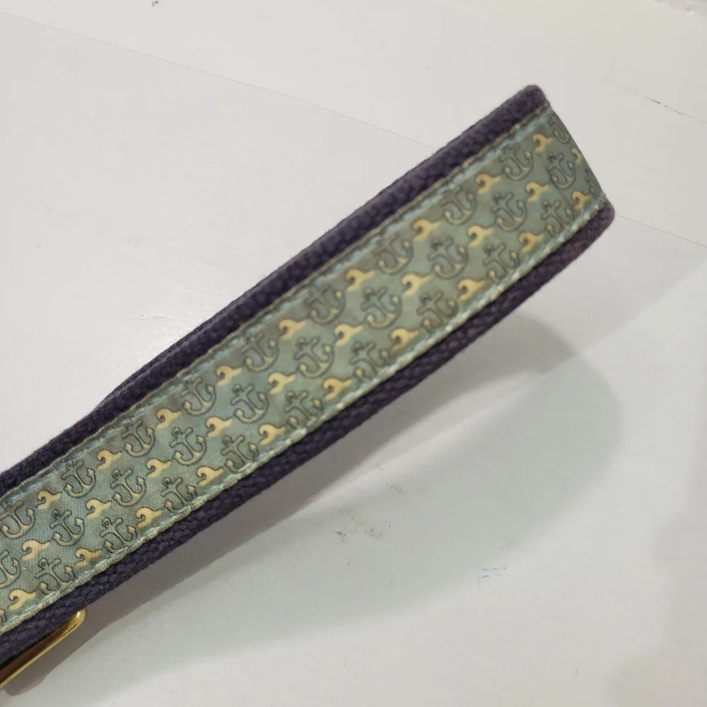 VINEYARD VINES GREEN RIBBON ANCHOR WAVES BELT BOYS SIZE 30